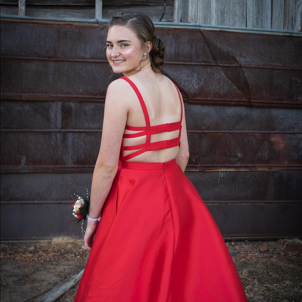 Red Prom Dress - Picture 3 of 3